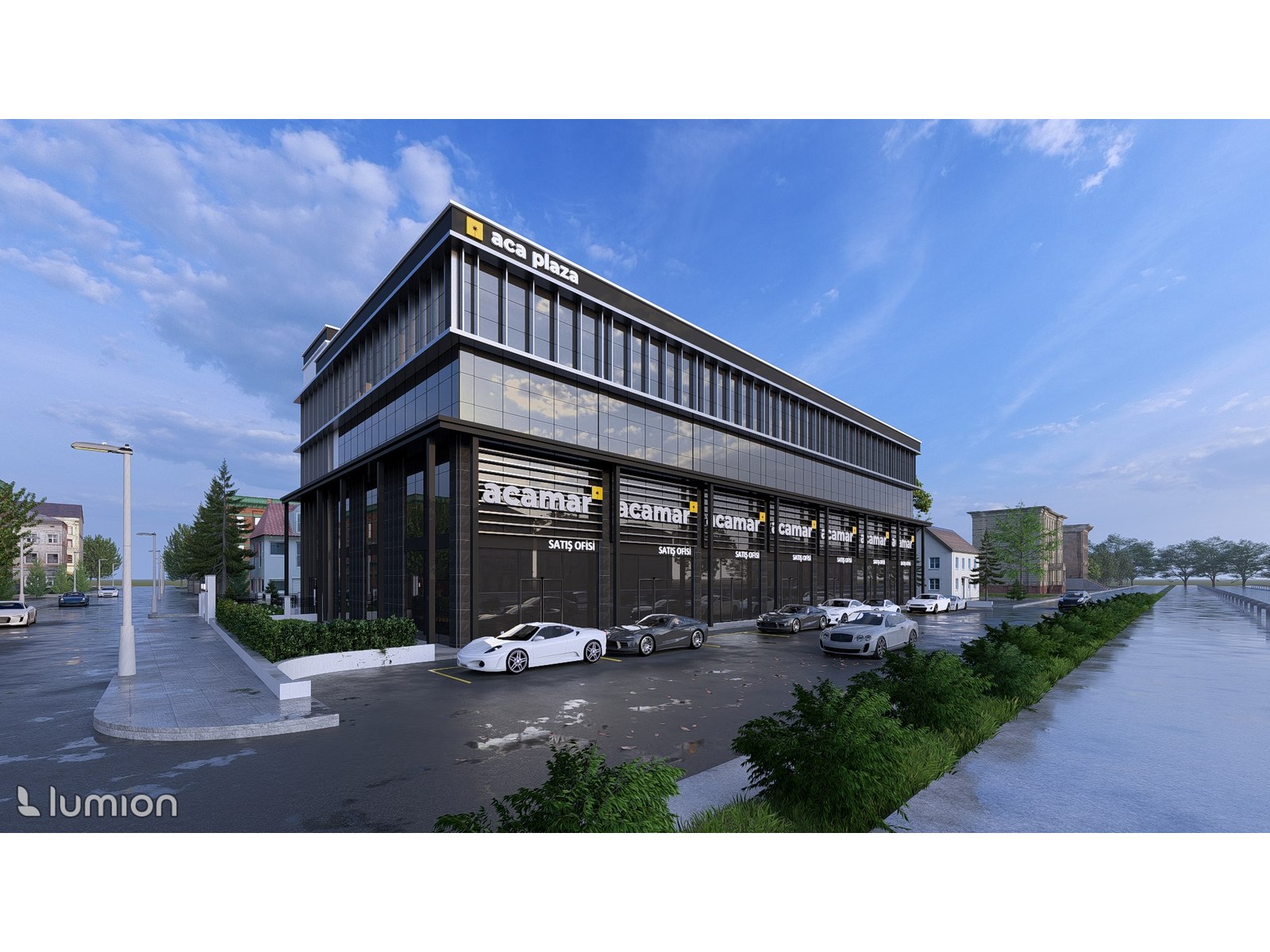 Advanced Commercial Architecture Plaza