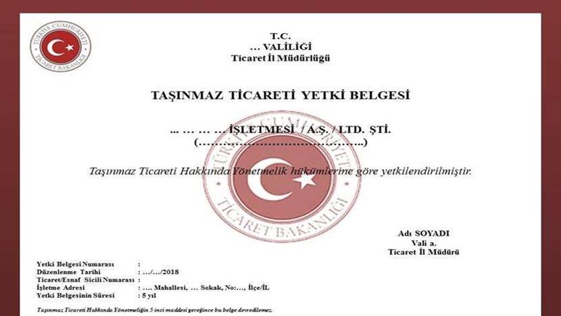 Taşınmaz Ticareti Yetki Belgesi Hakkında Bilmeniz Gerekenler