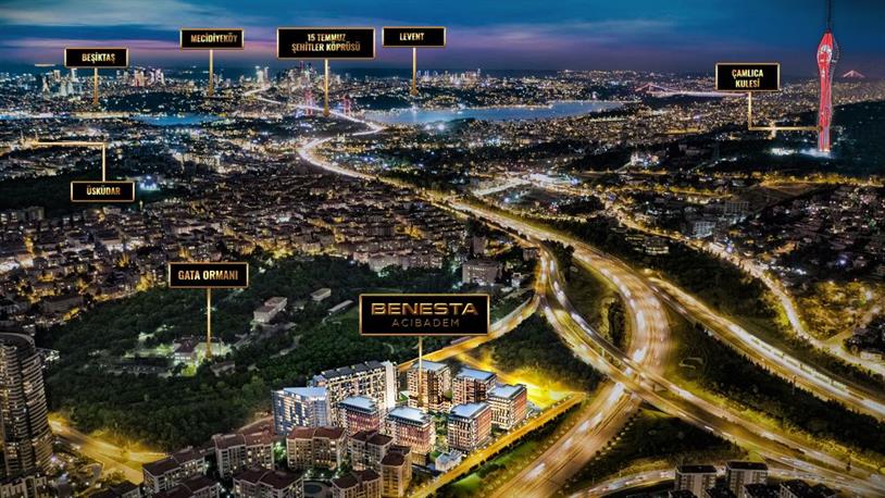 İstanbul’un Kalbinde, İki Yakanın Buluşma Noktasında  Benesta Acıbadem hızla yükselmeye devam ediyor